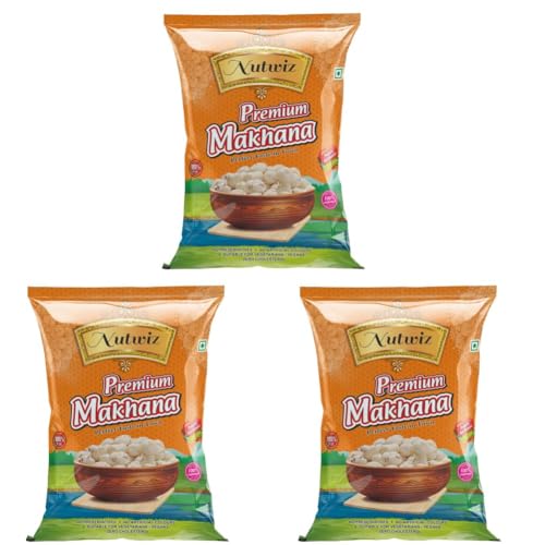 Image of Nutwiz Premium Dry Fruits (Lotus Seed /Makhana, 250g) (Pack of 3)