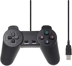 ゲームコントローラー USB有線ゲームパッド コントローラー 有線 PC ゲームパッド USB接続 遅延なし 高耐久ボタン 人間工学 プレステ Windows/SwitchPC/MACコントローラーと互換性のあるUSBゲームコントローラー アナログコントローラー for snes ゲーム対応 (ブラック)
