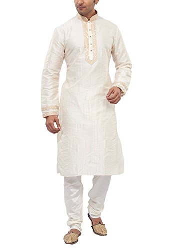 manyavar Men's Silk Kurta Pyjama-picture-18