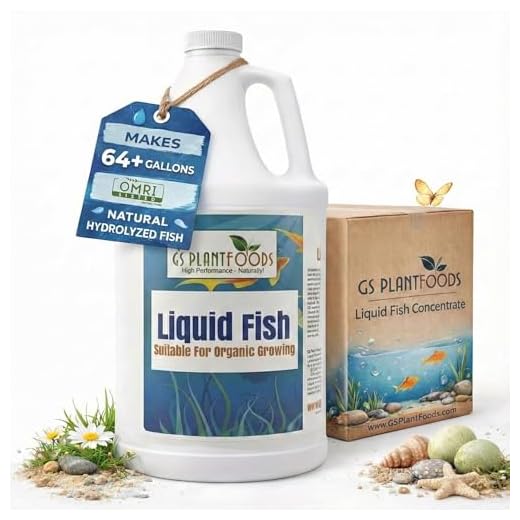 Organic Hydrolyzed Liquid Fish Fertilizer by GS Plant Foods (1 Gallon)