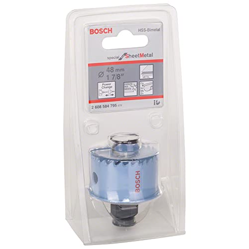 Bosch Professional 1X Sierra De Corona Special For Sheet Metal (Laminas De Acero, Acero Inoxidable, Ø 48 Mm, Accesorios Para Taladros)