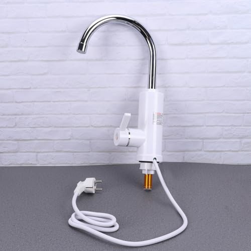 Robinet d'eau chaude instantané 220V en acier inoxydable avec douchette et chauffage 3s - 7