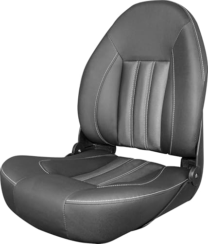 Tempress ProBax Orthopedic Folding High Back Boat Seat (Black/Black/Carbon)
