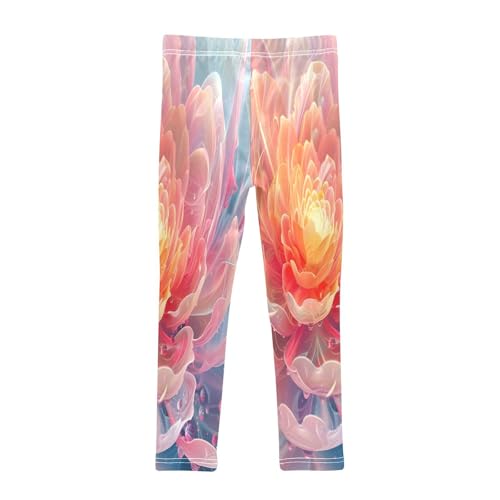 Bolaz Toddler Girls Leggings Printed Yoga Pants Leggings Fire Flower for Kids2
