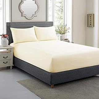 RUIKASI Fitted Sheets Super King Size 16"/40CM - Extra Deep Microfiber Bed Sheet - Easy Care Soft Deep Pocket Superking Bottom Sheet Green