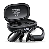 TREBLAB X3 Pro - Workout True Wireless Earbuds, Comfortable Earhooks, Bluetooth 5.3, Punchy Bass, Noise Isolation, 145H Playtime, IPX5 Waterproof, Sweatproof, 2 Mics for Calls, Sport Bluetooth Earbuds