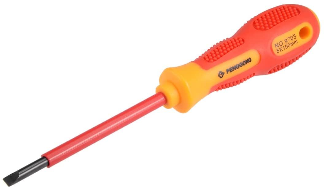 XYWHPGV 1000V 5mm x 100mm Slotted Insulated Magnetic Tip Electric Screwdriver 645c4 debb6 aa691 ccae5 e8a73 32c7e