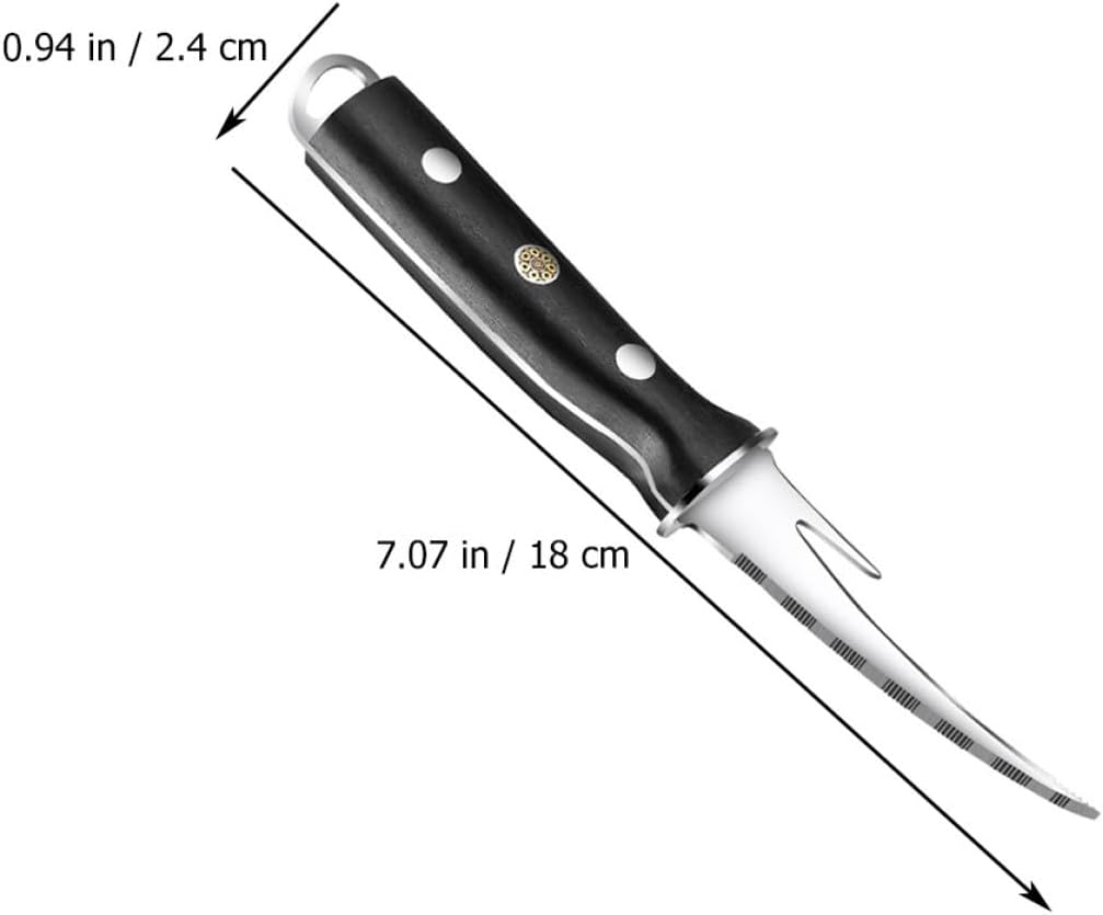 Stainless Steel Shrimp Line Peeler and Deveiner Tool with Wood Handle, Seafood Sheller Cutter for Kitchen Use, Practical Shrimp Cleaning Accessory for Home CookingNO.3393