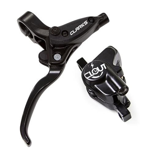 Clarks Cycle Systems E-Clout Hydraulic Disc Brake Set, Including Rotors, Olives, is Mounts, 180/160mm