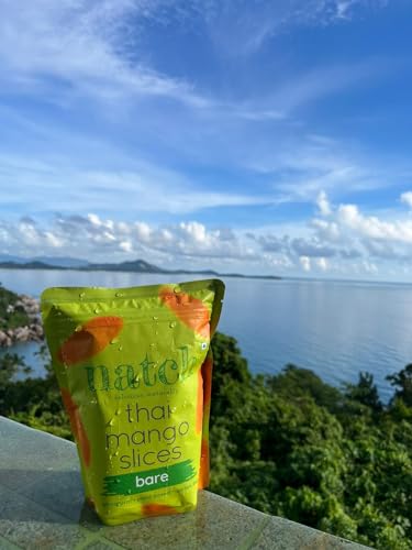 Image of Natch Dried Thai Mango Slices, Healthy Snakcs 100% All Natural, Vegan, Gluten Free, No Artificial Preservatives, Trans Fat Free, Rich in Antioxidants, Bare Flavour, 150gm each (Pack of 2)