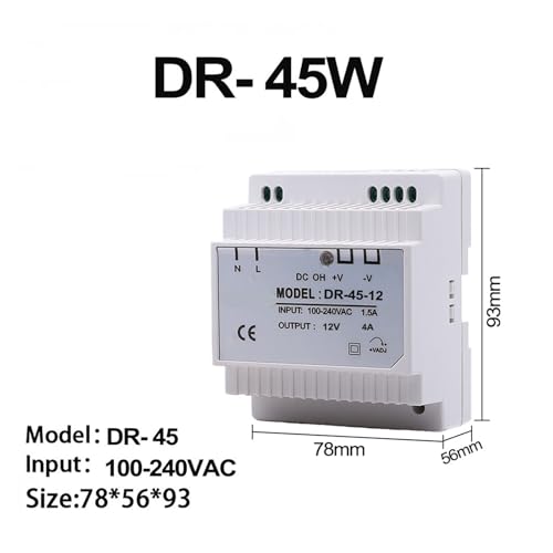 Fuente de alimentación conmutada DR-45 contra caídas de tensión en riel de 5V 2