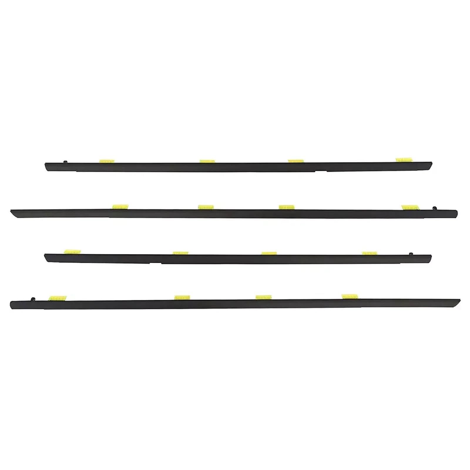 JBPIHZT for Civic Sedan 2001-2005 Window Weatherstrip Trim Sealing Strips Rubber Side Door Outer Glass Seal Belt