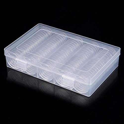 Capsulas para Monedas de 25mm con Caja Organizadora 100 Pzas miniatura 7