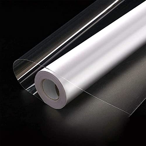 Hode Film Transparent Autocollant Protection 90X600cm, Papier Film Adhesif pour Meuble Mur Cuisine, Rouleau Vinyle Adhesif, Protege Livre Transparent Decoratif