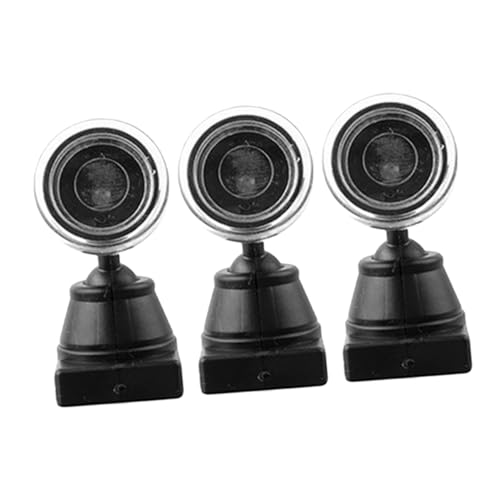 FOMIYES Set 3 Pezzi Luci per Treni in Miniatura Fai da Te Modello Lampioni Stradali per Paesaggi Decorazione Segnaletica per Diorama Ferroviario e Case delle Bambole