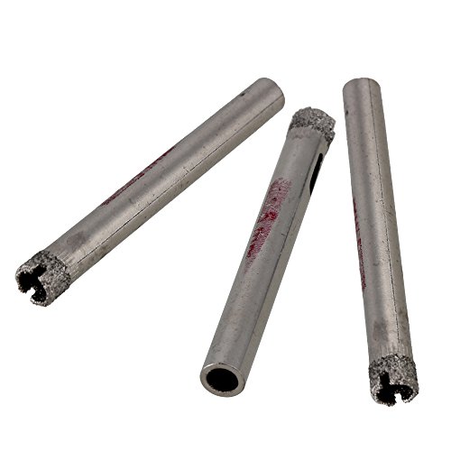Pack de 10 brocas hole saw diamantadas de 6 mm para vidrio, cerámica y baldosas miniatura 2