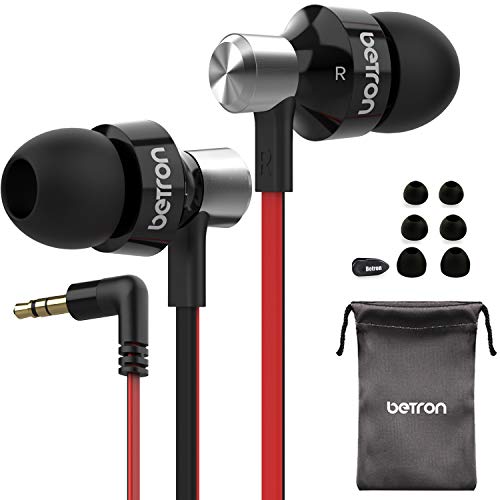 Betron DC950 Earbuds, Noise Isolating Earphones, Portable in Ear Headphones, Bass Driven Sound