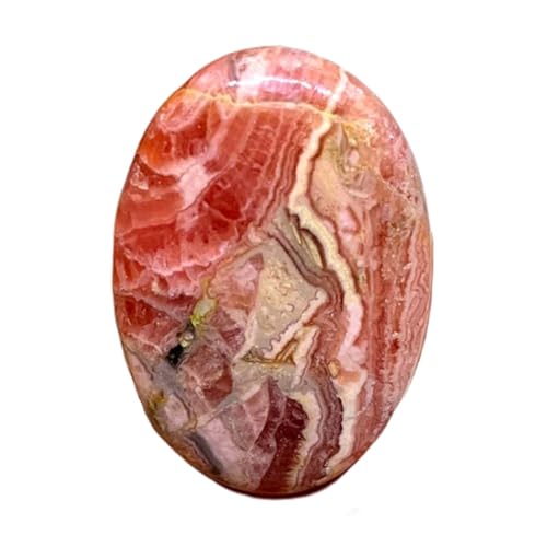Rhodochrosite naturelle 36x25mm cabochon ovale pour création collier et bague DIY