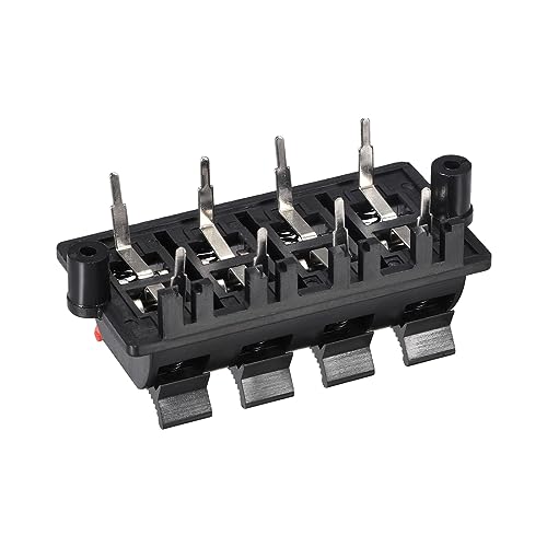 Terminal de altavoz de 8 vías con clip de resorte uxcell WP8-03 4