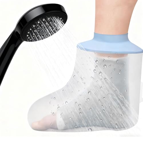 Waterproof Foot Cover for Shower Waterproof Foot Cast Cover for Shower Ankle Shower Foot Protector Foot Protector for Showering Waterproof Foot Cover Foot Shower Protector Shower Sock Waterproof