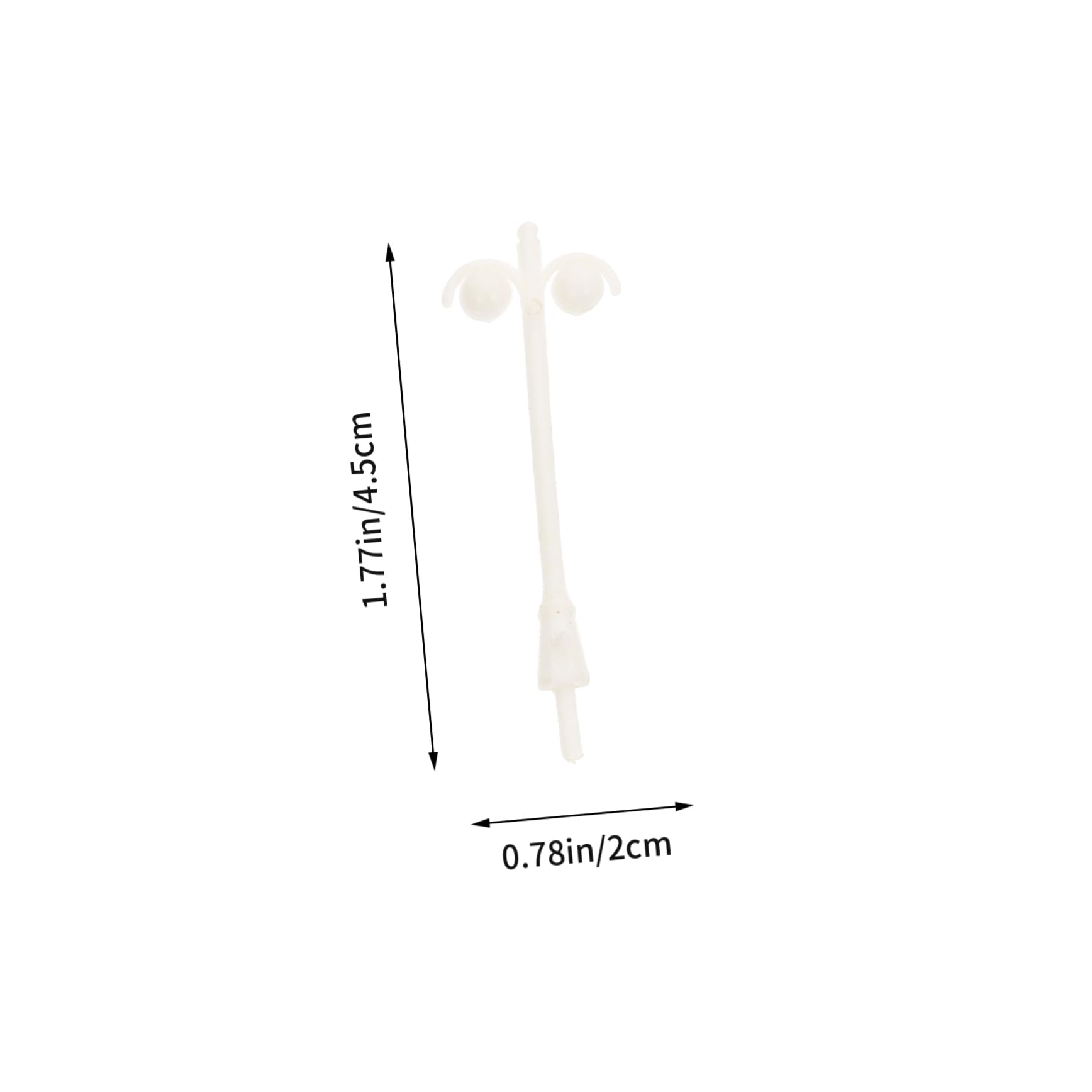 Holibanna 60pcs Miniature Street Lamps Realistic Lamp Models for Sand Table Accessories for Microlandscape Decor Lightweight Durable for Home Office Decoration