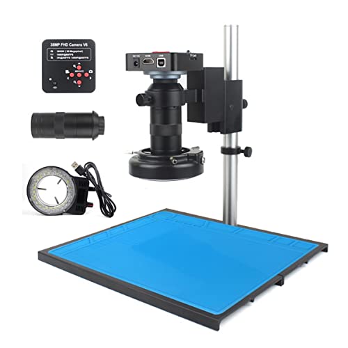 顕微鏡観察 3.8mp 2K電子ビデオ顕微鏡カメラ、130 xレンズ顕微鏡スタンド(ABCD)