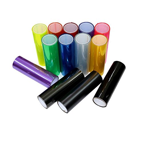 SMKJ Scheinwerfer Folie Tönungsfolie Aufkleber für Auto Scheinwerfer Rückleuchten Blinker Nebelscheinwerfer Gr.200cm x 30cm (Hellschwarz) – Bild 5