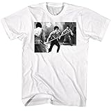 Bruce Lee T Shirt Martial Arts Staff Fight Adult Short Sleeve T Shirts Vintage Style Graphic Tees White