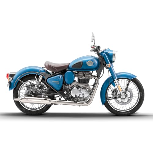 Image of Royal Enfield Classic 350 with Disc & Spoke Wheels Motorcycle (Jodhpur Blue) Booking for Ex-Showroom Price