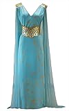 ZACKZIK Mission Xiaoman Cosplay Costume for Daenerys Targaryen Blue