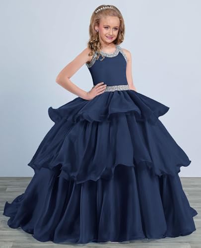 Pageant Dresses for Girls Kid Ruffles Sequin Formal Dress Birthday Party Dress for Girls Ball Gown2