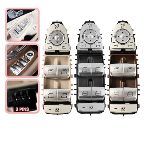 Bouton lève-vitre W205 W213 beige, finition haute qualité berline - 2