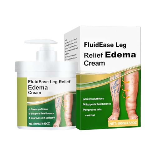 Crema Terapéutica Para Piernas Con Edema, Crema Antiinflamatoria Para Piernas, 100 G Cuidado Hidratante Natural, Reduce La Inflamación De Forma Natural Para Mujeres Y Hombres, No Grasa, Rápida Absorci