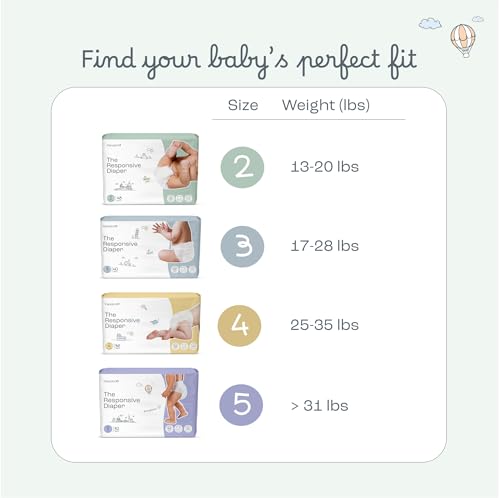 Image of Panolini The Responsive Diaper Size 4 (25-35lbs) Pull-Up Baby Diaper 36ct | No-Tape Diaper, 12-Hr Protection, Hypoallergenic, Unscented, Soft & Breathable Materials, Italian Premium Design & Technology