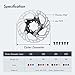 DJC Bike Brake Disc Rotor MTB Floating Brake Disc 140mm 160mm 180mm 203mm with 6 bolts Road Bike MTB BMX Steel Aluminum Brake Disc iiipro (2# red, 140mm)