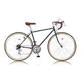 【完全組立整備済み/届いてすぐ乗れます】 RayChell(レイチェル) クラシカルロードバイク 700C RD-7021R シマノ21段変速(サムシフター) フレームサイズ470 アイビーグリーン