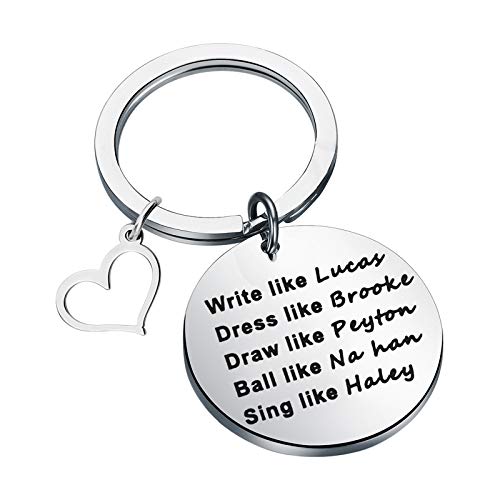 One Tree Hill Inspired Gifts Write like Lucas Dress like Brooke Keychain Gift For Brook Fans (Sing like Haley K EU) One Tree Hill Inspired Gifts Write like Lucas Dress like Brooke Keychain Gift For Brook Fans (Sing like Haley K EU)