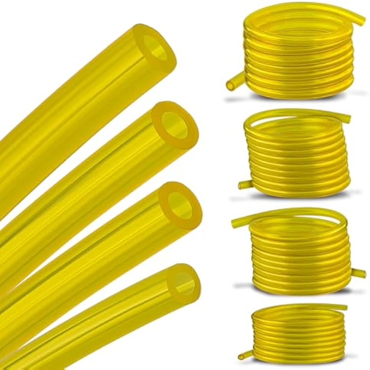 MOTOALL 4 Size Fuel Line Hose 4 ft. For Poulan Craftman Chainsaw Common Weedeater 2 Cycle Lawn Mower String Trimmer Blower I.D. x O.D: 080 x .14 332 x 316 18 x 316 18 x 14