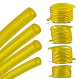 MOTOALL 4 Size Fuel Line Hose 4 ft. For Poulan Craftman Chainsaw Common Weedeater 2 Cycle Lawn Mower String Trimmer Blower I.D. x O.D: 080' x .14' 3/32' x 3/16' 1/8' x 3/16' 1/8' x 1/4'