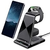 Wireless Charger for Samsung S25 Ultra, Charging Station for Galaxy S25/S25 Edge/S24 Ultra/S24+/S24/S23/Note 20/Z Flip 7/Fold 7, for Galaxy Watch 8/8 Classic/Ultra/7/6, Galaxy Buds 2 Pro (No Adapter)