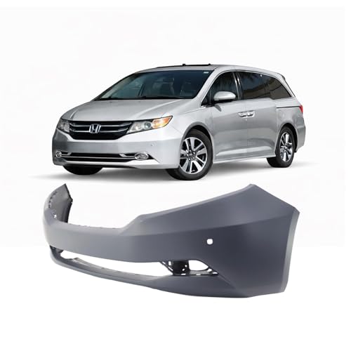 Image of FitParts Compatible with Honda Odyssey 2011-2017 Front Bumper Cover | Primed, With Fog Light Holes, Ready to Paint, OEM 04711TK8A81ZZ, HO1000295