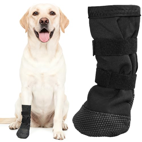 Voarge Hundeschuhe, Pfotenschutz Outdoor,Hundeschuhe zur Erholung,Hundeschuhe Pfotenschutz,für Pet Verletzung Recovery (XL)