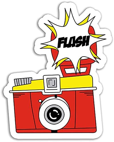 Jacksonville Mall Camera Sticker Pop Art service Stickers Vintage Stic Waterbottle