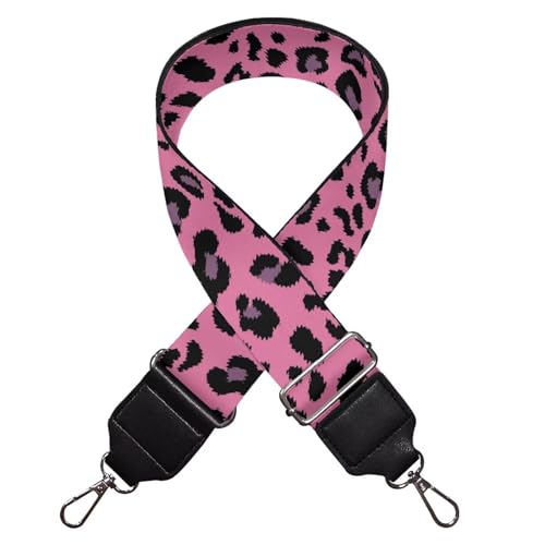 Image of TODIYADDU Pink Basic Leopard Daisy Purse Strap Girls Fashion Handbag Straps Crossbody Guitar Strap Purse Adjustable Wallet Strap Straps for Purses Suitable for Gifts Sports Photography Enthusiast