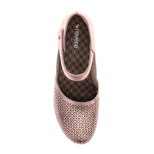 Image of Revere Osaka Mary Jane - Premium Leather - Orthotic-Friendly Removable Insoles - Adjustable Strap - Arch Support - Stylish Wedges for All-Day Comfort