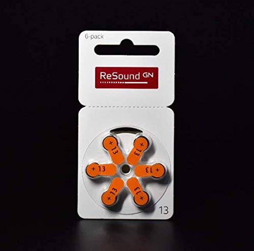 ReSoundGN hearing aid battery Size 13 (PR48) (2 Packets = 12 batteries)