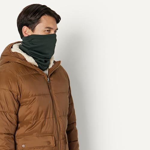 Amazon Essentials Men's Microfleece Neck Warmer Gaiter, Pack of 2, Olive/Camo, One Size - image 2