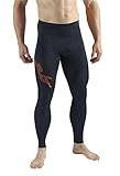 Sub Sports Elite RX Mens Graduated Compression Base Layer Tights/Pants - Black Stealth - US M (UK L)