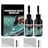 OliveBreeze 2 Stück Steinschlag Reparaturset Windschutzscheibe–Glas Reparatur Set für Auto Scheiben, Hochwirksame Glasreparaturflüssigkeit zur Reparatur von Steinschlägen, Löchern & Langen Rissen