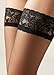 CALZEDONIA Woman's 8 Denier Ultra Sheer Thigh-Highs in Black, Size L